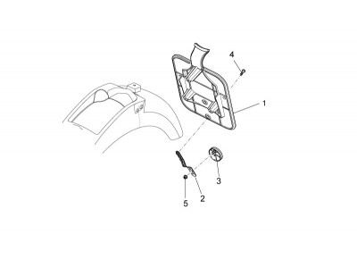 Αμάξωμα πίσω ΙΙ - Βάση στερέωσης πινακίδας